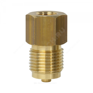 Переходник латунь для манометра G1/4"х1/2" ВР/НР Wika 8600420