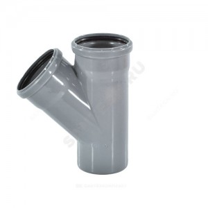 Крестовина PP-H 2-плоскостная левая серая Дн 110х110х50х45гр б/нап RTP (РосТурПласт) 19198 Крестовина PP-H 2-плоскостная левая серая Дн 110х110х50х45гр б/нап RTP (РосТурПласт) 19198