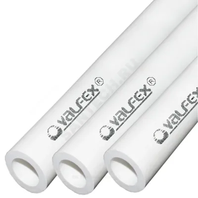 Труба PP-R белая Дн 90х15,0 Ру20 SDR6 Т<80С L=4м VALFEX 10102090