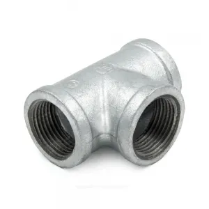 Тройник прямой чугун оц Ду 15 (1/2") ВР/ВР Fittex PLUS