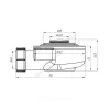 Сифон для поддона 1 1/2"x50 h=53мм слив клапан "клик-клак" D=42,6мм АНИ Пласт E450CL