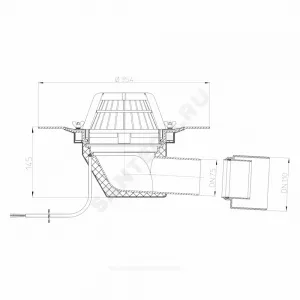 Воронка кровельная HL64.1 с горизонтальным выпуском PP Дн 75/110 с листвоуловителем, электрообогревом, теплоизоляцией, обжимным фланцем HL HL64.1 Воронка кровельная HL64.1 с горизонтальным выпуском PP Дн 75/110 с листвоуловителем, электрообогревом, теплоизоляцией, обжимным фланцем HL HL64.1