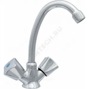 Смеситель для умывальника двуручный короткий излив Стандарт ЦС-СМ 12/2г К М_Кватра Центр Сантехники (Подольск) СМ504814