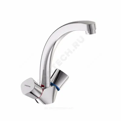 Смеситель для кухонной мойки серия QUADRO двуручный Vidima BA246AA