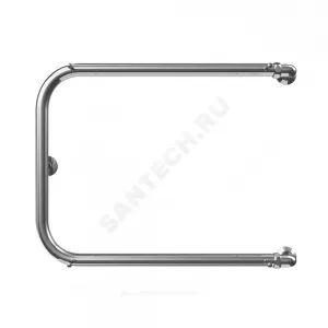 Полотенцесушитель водяной нерж сталь П-образный Ду 20 (3/4") НР с полочкой 320х1000мм боковое подключение в/к Элит-Металл ВЭК-12-07