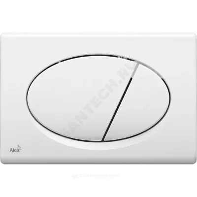 Кнопка для инсталляции белая Alca Plast M70