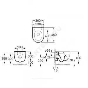 Унитаз подвесной