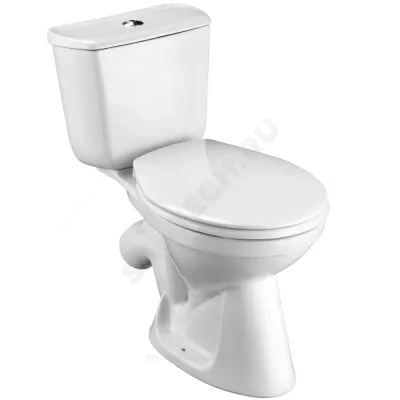 Унитаз-компакт Бриз белый нижний подвод косой выпуск 2/реж дюропласт Santek 1.WH30.2.138