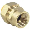 Муфта латунь Ду 25х1" обжим/ВР для газоснабжения STAHLMANN SSFG250001BGZ