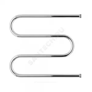 Полотенцесушитель водяной нерж сталь М-образный Ду 25 (1") НР 500х400мм боковое подключение б/к Эко Элит-Металл ВЭК-17-01