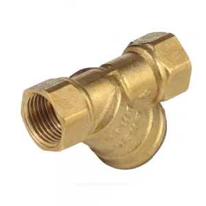 Фильтр сетчатый Y-образный латунь Ду 25 Ру20 1" ВР 4001 с отверстием под пломб Aquasfera 4001-03