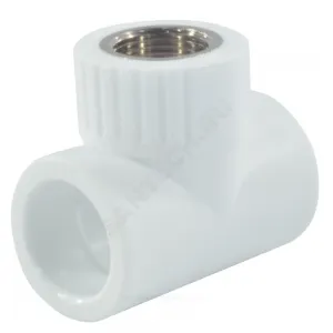 Тройник PP-R комбинированный белый Дн 20х1/2" ВР RTP (РосТурПласт) 10743