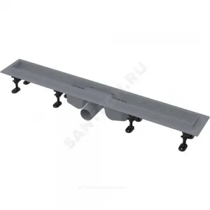 Лоток душевой с гидрозатвором Дн 50 750х60мм без решетки горизонтальный выпуск Alca Plast APZ12-750