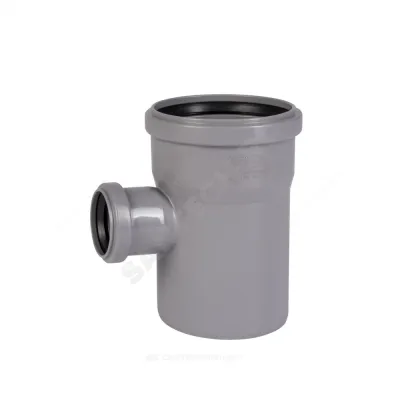 Тройник PP-H переходной серая HT HTEA Дн 110х75х87гр б/нап в/к Ostendorf 115410