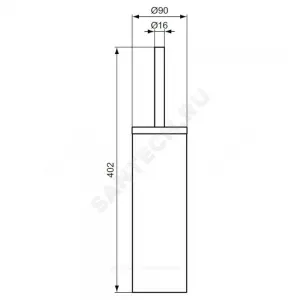 Ершик для унитаза с держателем IOM нержавеющая сталь Ideal Standard A9108MY