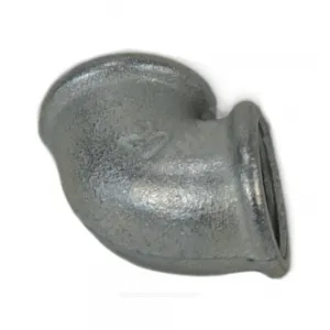 Угольник проходной чугун оц Ду 15 (1/2") ВР/ВР Fittex