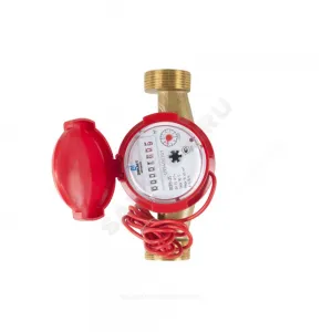 Счётчик г/в и х/в крыльчатый одноструйный Ду 25 Ру16 Qn=3,5 м3/ч 90С L=160мм резьба импульсный В/К ОСВУ ДГ1 Декаст 73-25-03