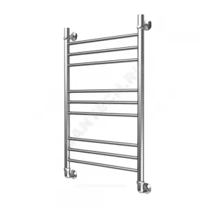 Полотенцесушитель водяной нерж сталь Лесенка Ду 25 (1") НР 400х400мм 4П нижнее подключение в/к соединитель (1"х3/4") Элит-Классик Элит-Металл В-35-01