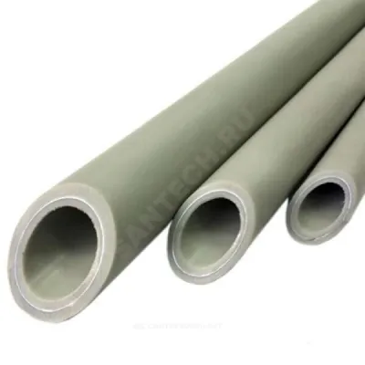 Труба PP-R серая арм алюминием Дн 40х6,7 Ру25 SDR6 Т<90С L=4м VALFEX 10104040Г