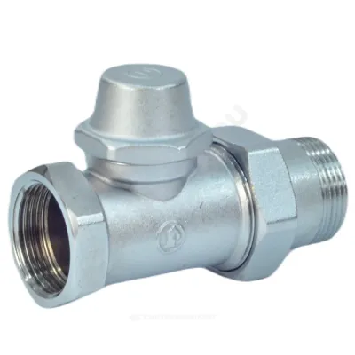 Клапан запорный для радиатора R15TG Ду 25 Ру16 ВР прямой Giacomini R15X035