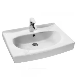 Умывальник подвесной Пилот 50 1 отверстие под смеситель по центру белый Santek 1.WH11.0.569