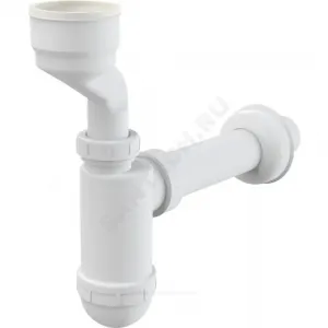 Сифон для писсуара бутылочный 1 1/4"x40 с прямой трубкой 40 литой выпуск с резиновой манжетой D=55мм Alca Plast A45A
