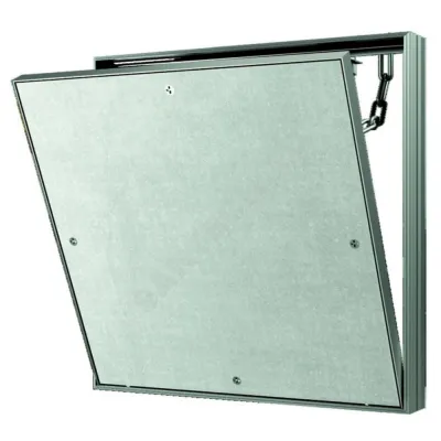 Люк под плитку нажимной алюминий 400х300 на износоустойчивой петле CERAMO COMFORT Эра D4030