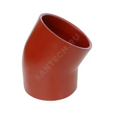 Отвод чугун SML Ду 50х30гр б/растр