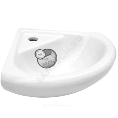 Умывальник угловой подвесной Радиан 48 белый Santeri 1.3130.9.S00.10B.0