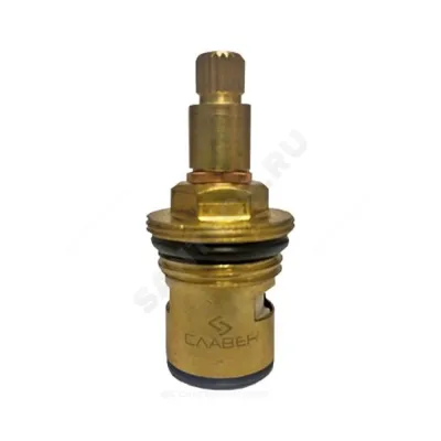Кран-букса для смесителя керамическая резьба G 1/2" 20 шлицов Славен СЛ-ЗП-012