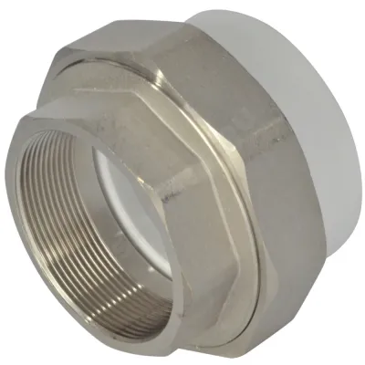 Муфта PP-R комбинированная разъемная белая ВР Дн 75х2 1/2" VALFEX 11155212