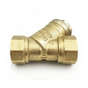 Фильтр сетчатый Y-образный латунь Ду 20 Ру20 G3/4" ВР ФС со сливной пробкой .