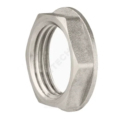 Контргайка латунь никель Ду 15 (1/2") ВР LD LD.67.508.15