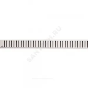 Решетка для душевого лотка нержавеющая сталь, матовая L=650мм Alca Plast PURE-650M