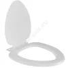 Сиденье для унитаза белое пластик исп1 овал АК-02