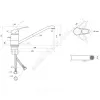 Смеситель для кухонной мойки серия Дача Б-серия одноручный Славен СЛ-ОД-Б21