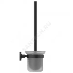 Ершик для унитаза с держателем IOM черный матовый Ideal Standard A9119XG