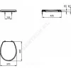 Сиденье для унитаза дюропласт микролифт Ideal Standard W303001