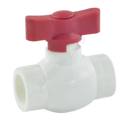 Кран PP-R шаровой красн внутренняя пайка Дн 25 бабочка Стандарт RTP (РосТурПласт) 14977