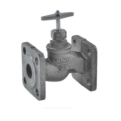 Клапан запорный чугун 15кч19п Ду 50 Ру16 Тмакс=200 оС фл с маховиком Китай .