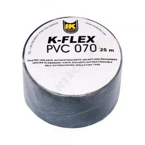 Лента ПВХ PVC AT 070 38мм х 25м черная самоклеящаяся K-flex 850CG020001 Лента ПВХ PVC AT 070 38мм х 25м черная самоклеящаяся K-flex 850CG020001
