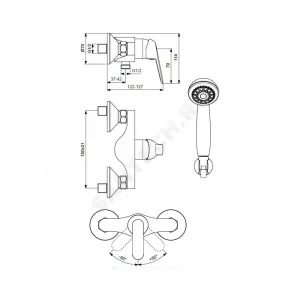 Смеситель для душа одноручный FINE Vidima BA387AA