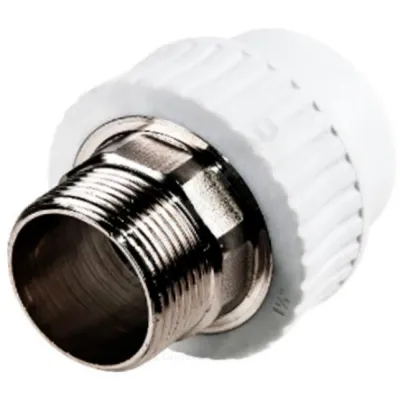 Муфта PP-R комбинированная под ключ белая НР Дн 110х4" VALFEX 10135110