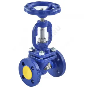 Клапан запорный сталь 215F Ду 100 Ру40 Тмакс=400 оС фл сальниковый Zetkama 215F100E01