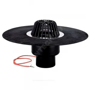 Воронка кровельная HL62.1H с вертикальным выпуском PP Дн 110 с листвоуловителем, электрообогревом, теплоизоляцией, гидроизоляционным полимербитумным полотном 500мм HL HL62.1H/1 Воронка кровельная HL62.1H с вертикальным выпуском PP Дн 110 с листвоуловителем, электрообогревом, теплоизоляцией, гидроизоляционным полимербитумным полотном 500мм HL HL62.1H/1