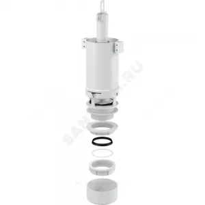 Арматура для низкого бачка сливная шток 1/реж Alca Plast A02 Арматура для низкого бачка сливная шток 1/реж Alca Plast A02