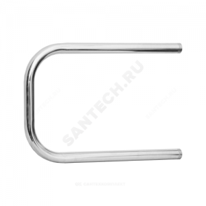 Полотенцесушитель водяной нерж сталь П-образный Ду 32 (1 1/4") НР 320х700мм боковое подключение в/к Элит-Металл