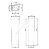 Пьедестал для умывальника Орион белый Santeri 1.3600.8.S00.00B.0