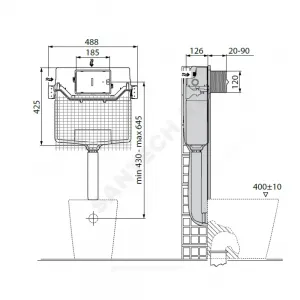 Бачок скрытого монтажа