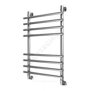 Полотенцесушитель водяной нерж сталь Лесенка Ду 25 (1") НР 400х400мм 4П нижнее подключение в/к соединитель (1"х3/4") Мост-Люкс Элит-Металл В-18-01